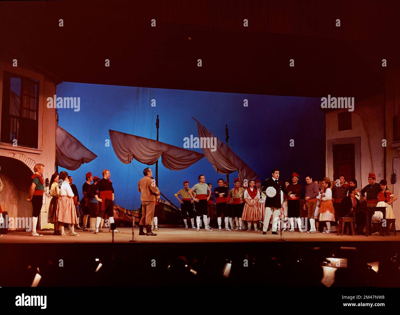 ESCENA DE LA OPERA MARINA - FOTO AÑOS 60. Stockfoto