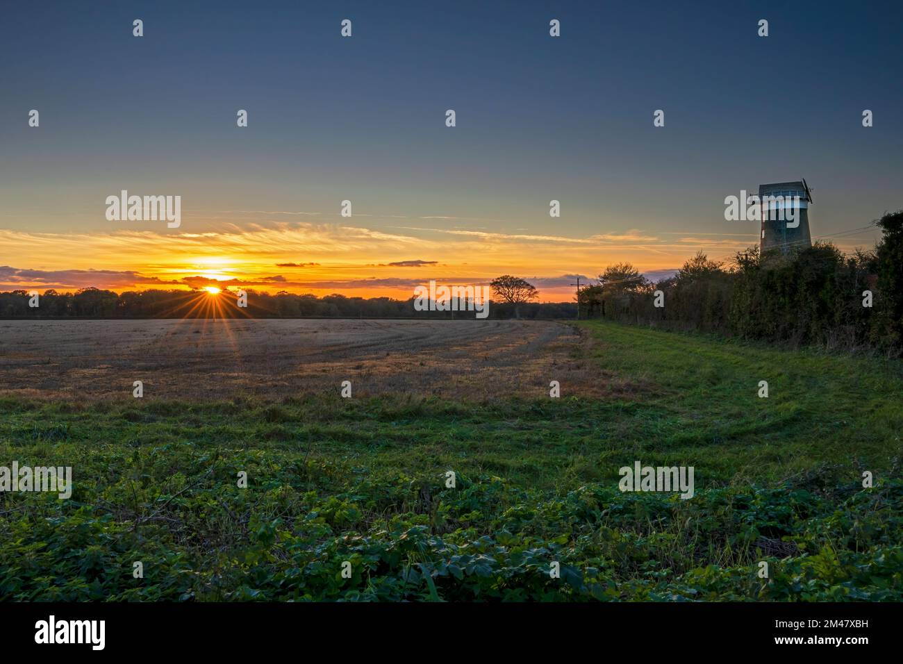 Ringstead Windmill in North Norfolk, jetzt ein Ferienhaus. England, Großbritannien Stockfoto