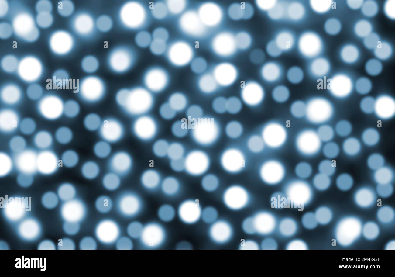 Blurry Christmas lights out des Fokus Hintergrund. Stockfoto