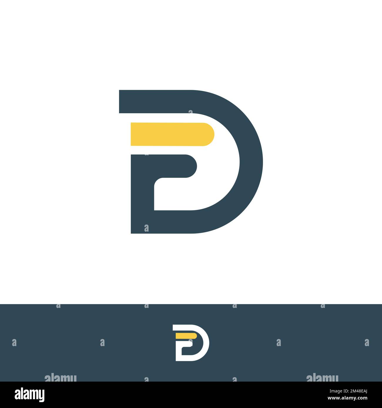 DF Anfangsbuchstabe elegante Logo-Vorlage in Goldfarbe, Vektordatei.EPS 10 Stock Vektor