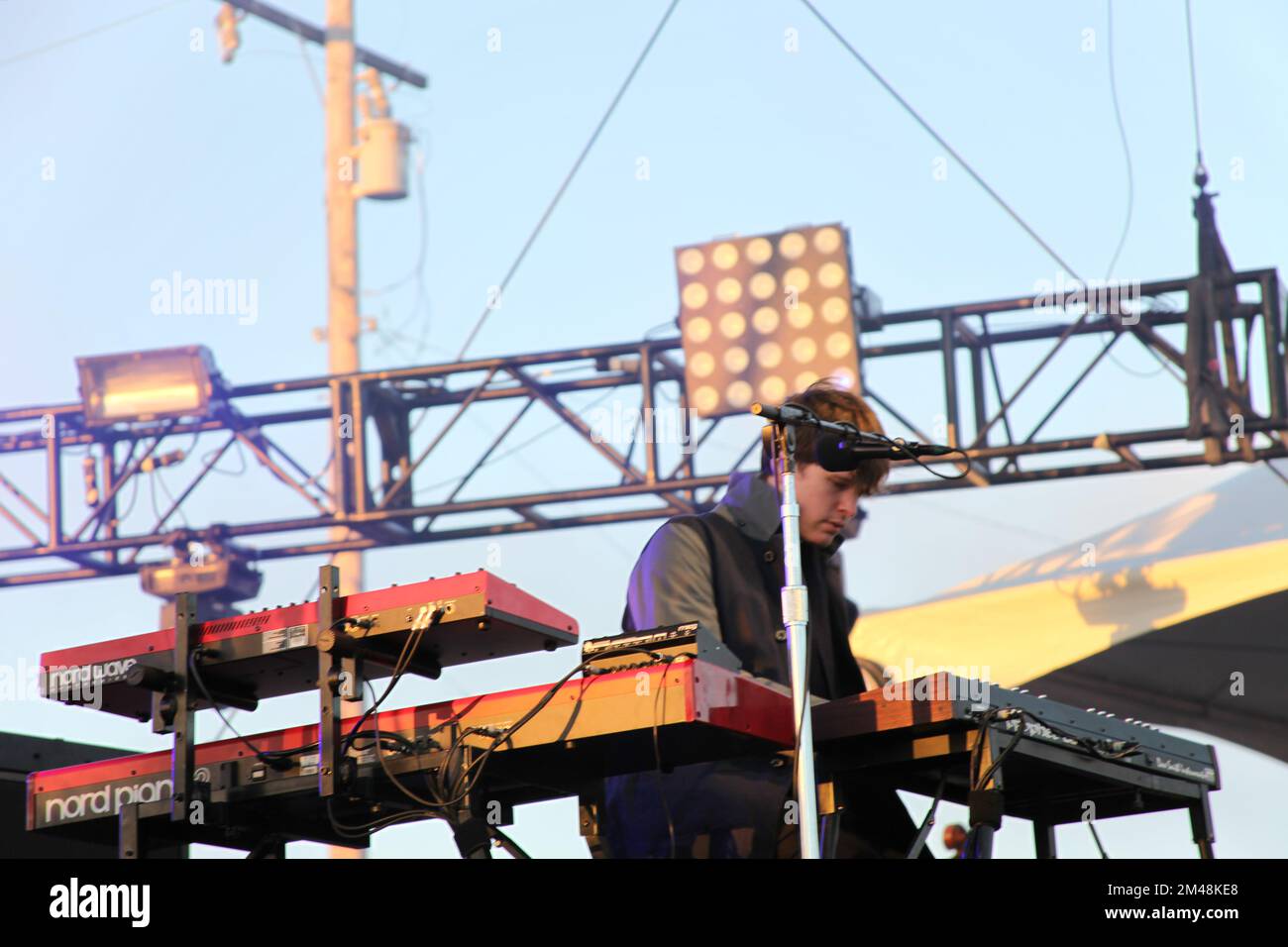 Treasure Island Music Festival – James Blake im Konzert Stockfoto