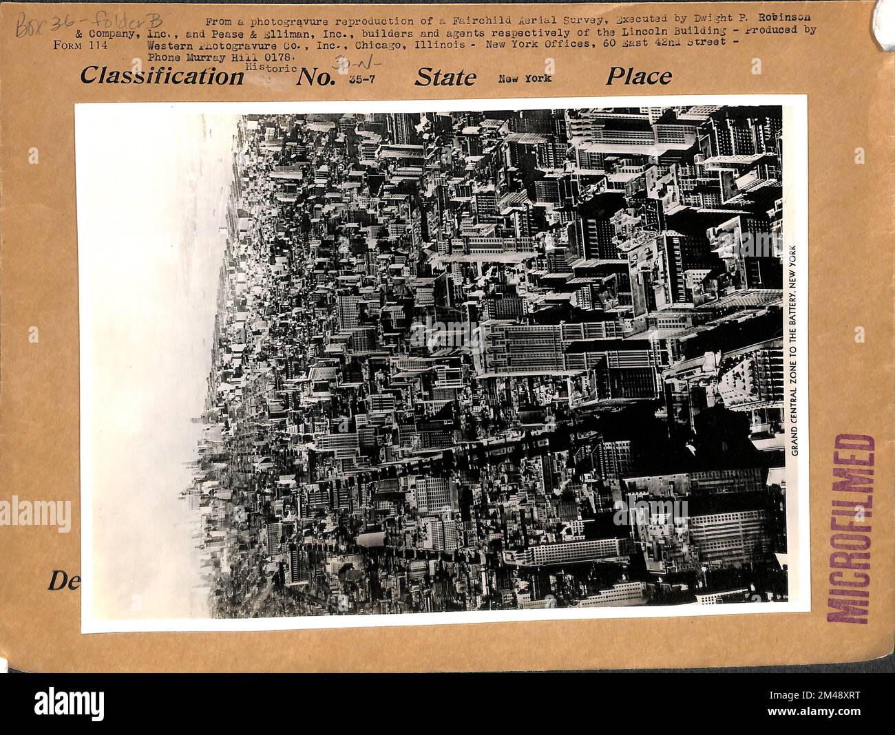 Grand Central Zone an die Batterie, New York. Originalüberschrift Aus