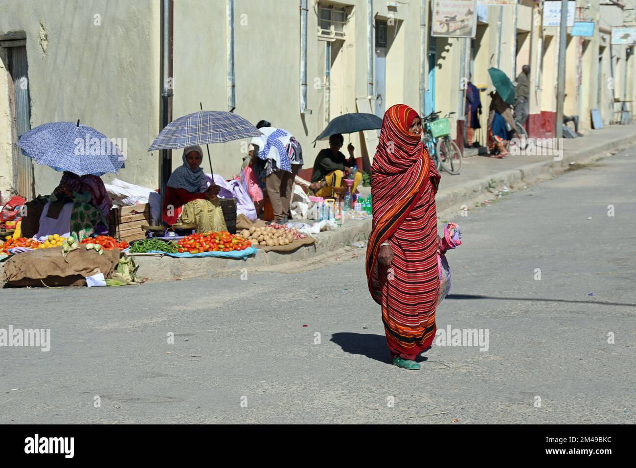 Dorfleben in Eritrea Stockfoto