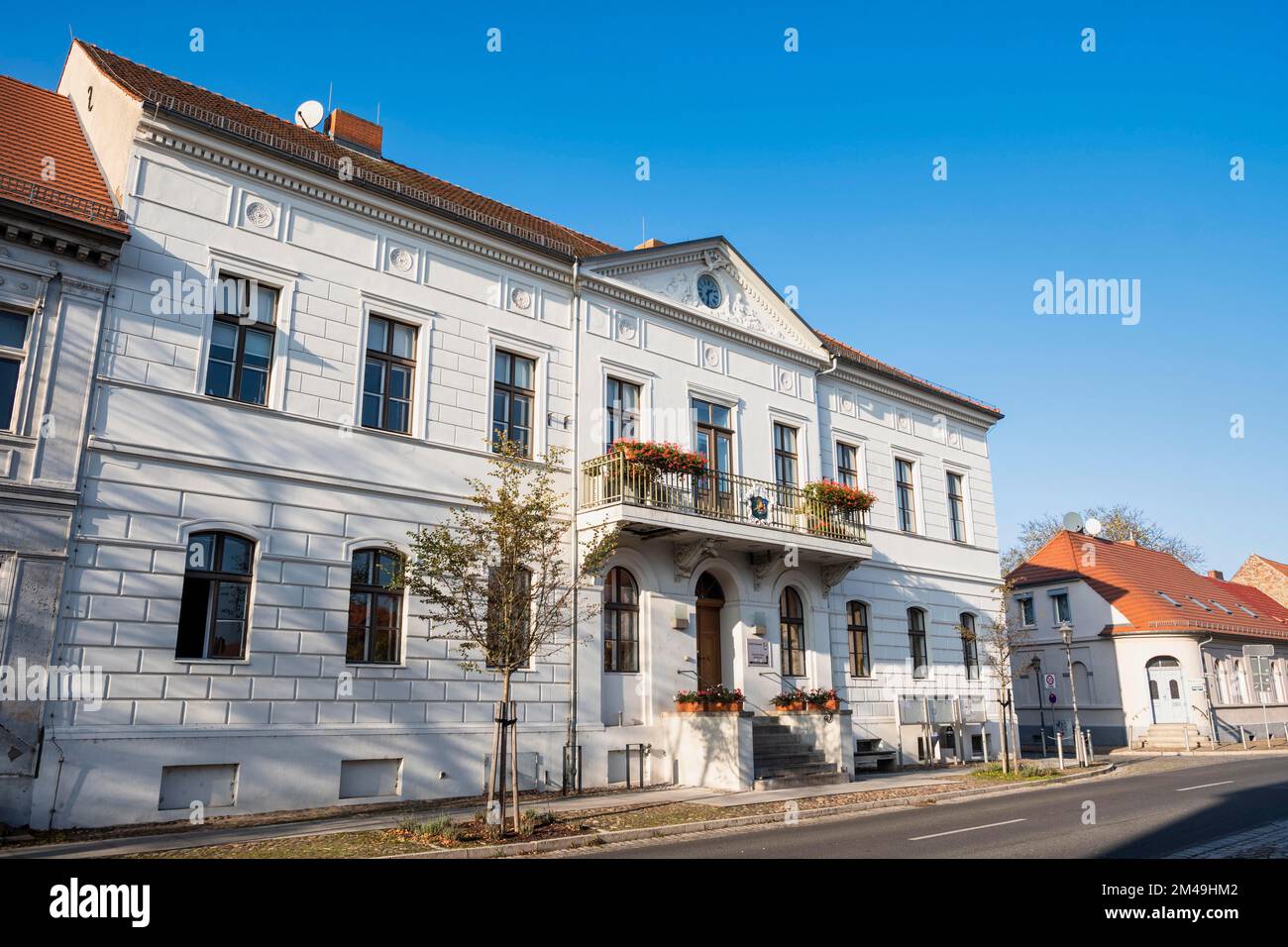 Kremmen-Rathaus, Brandenburg, Deutschland Stockfoto