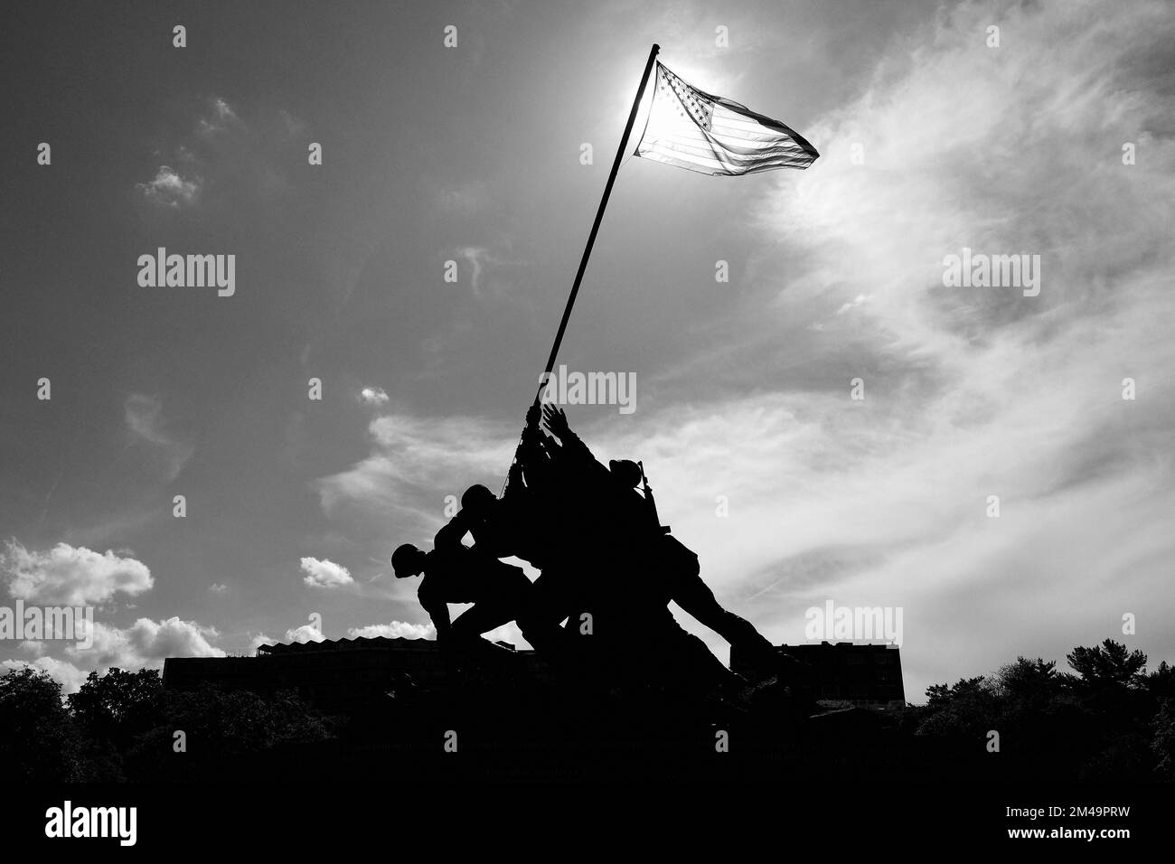 United States Marine Corps war Memorial, Washington DC, Vereinigte Staaten von Amerika Stockfoto