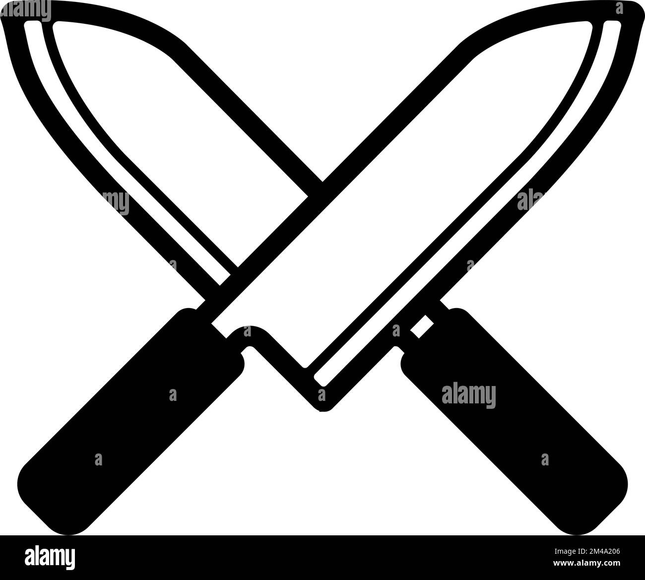 Abbildung des Vektorsymbols für Küchenmesser Stock Vektor