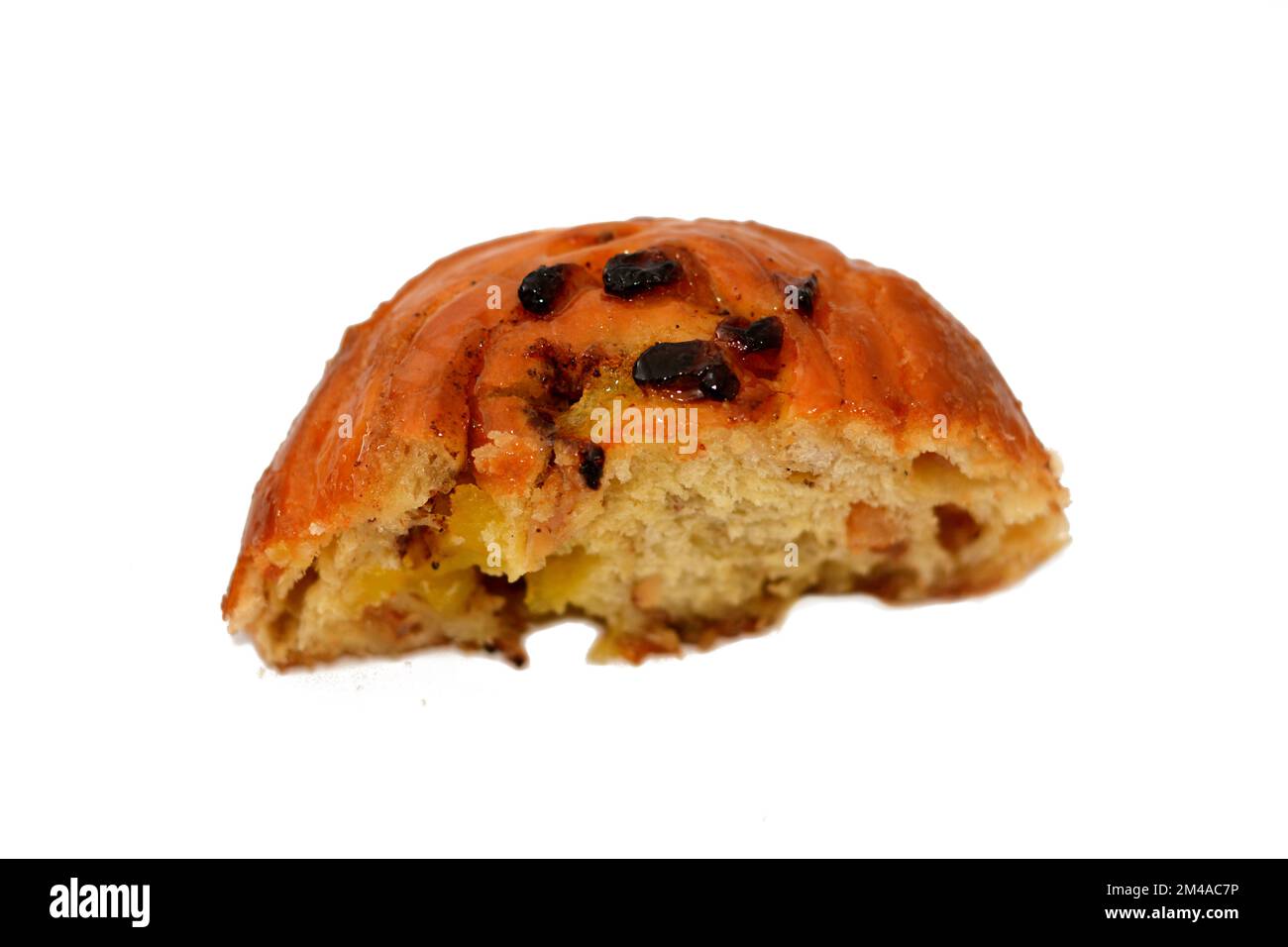 Zimt-Blätterbrötchen gesüßt mit Honig und Rosinen und gefüllt mit ...
