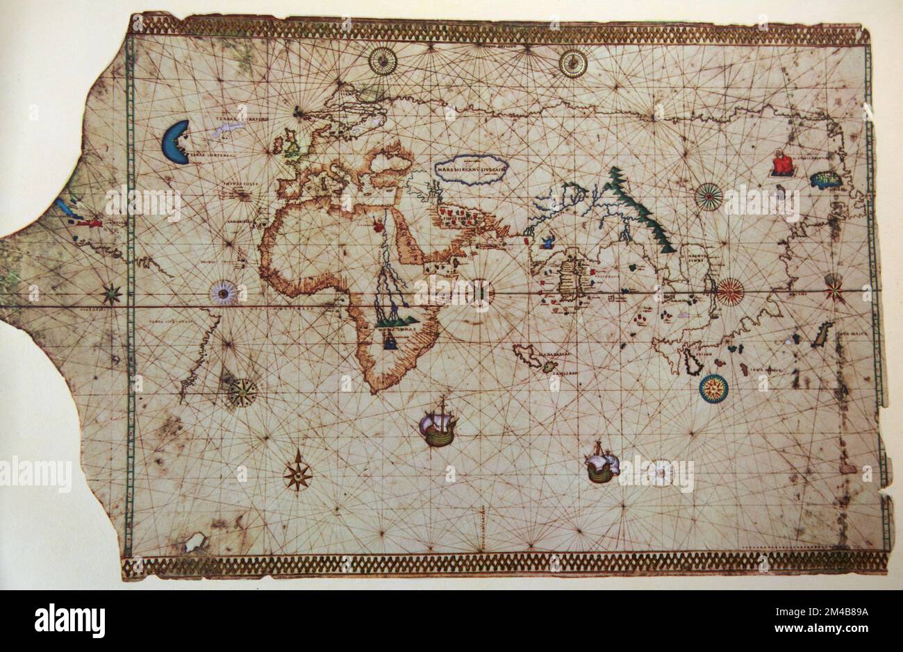 Auf der Seekarte stand King-Hamy, 1502 Stockfoto