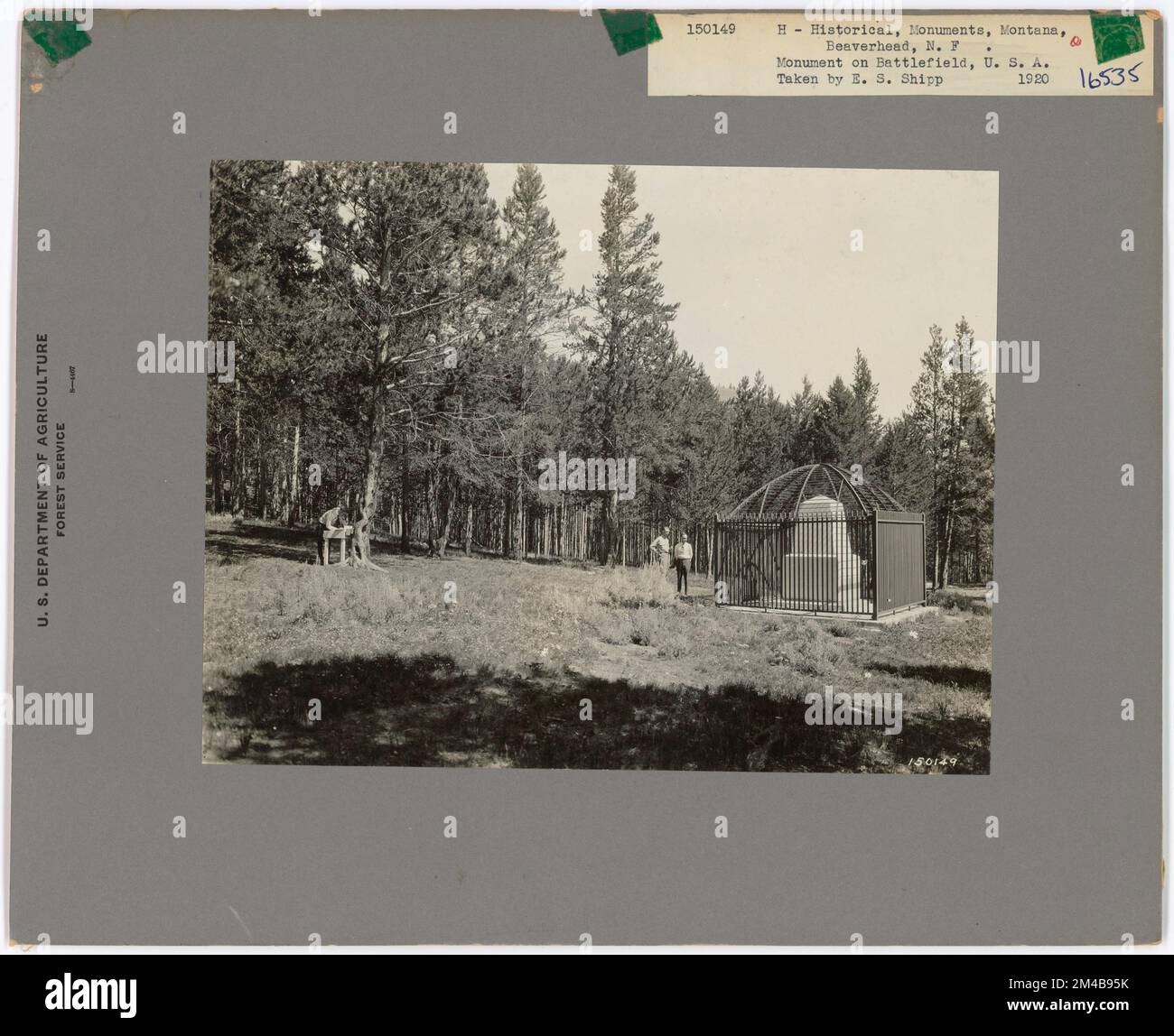 Historische Denkmäler - Montana. Fotografien zu National Forests, Resource Management Practices, Personal sowie Kultur- und Wirtschaftsgeschichte Stockfoto