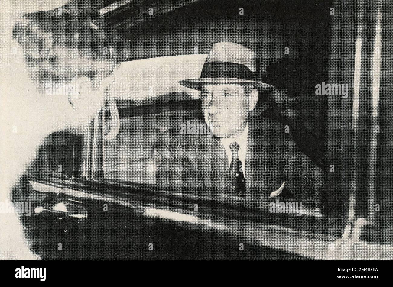 Italienisch-amerikanischer Verbrecherboss und Mafia-Mafioso Frank Costello, USA 1950er Stockfoto