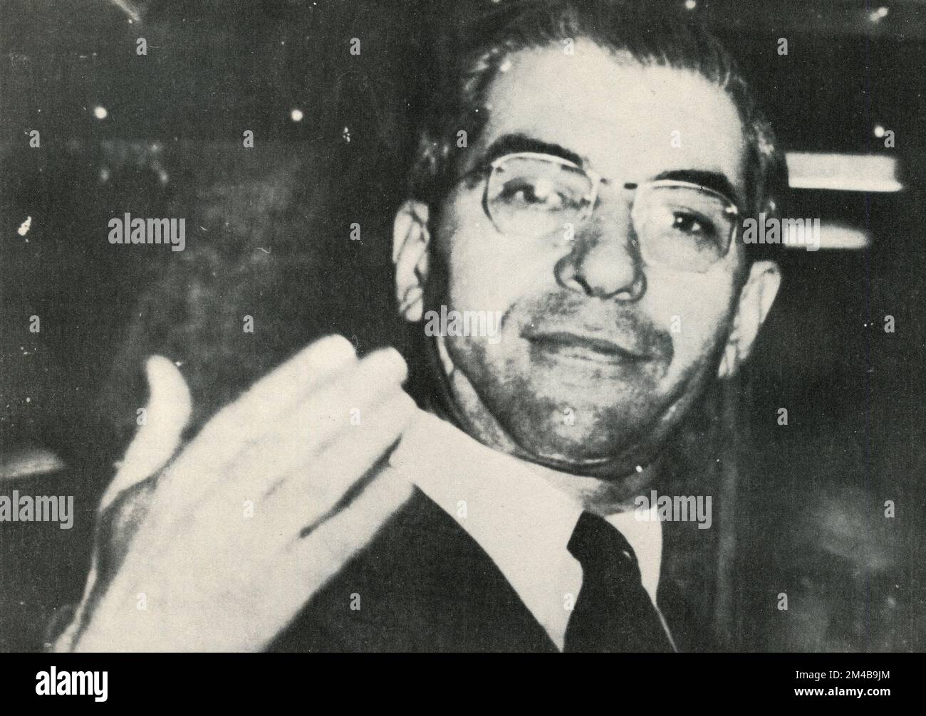 In Italien geborener amerikanischer Gangster und Mafia-Mafioso Salvatore Lucania alias Lucky Luciano, USA 1930er Stockfoto