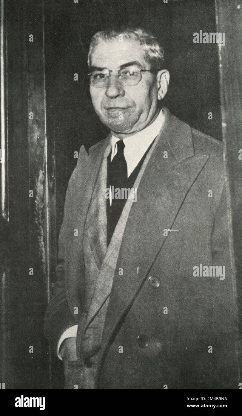 In Italien geborener amerikanischer Gangster und Mafia-Mafioso Salvatore Lucania alias Lucky Luciano, Neapel, Italien, 1960er Stockfoto