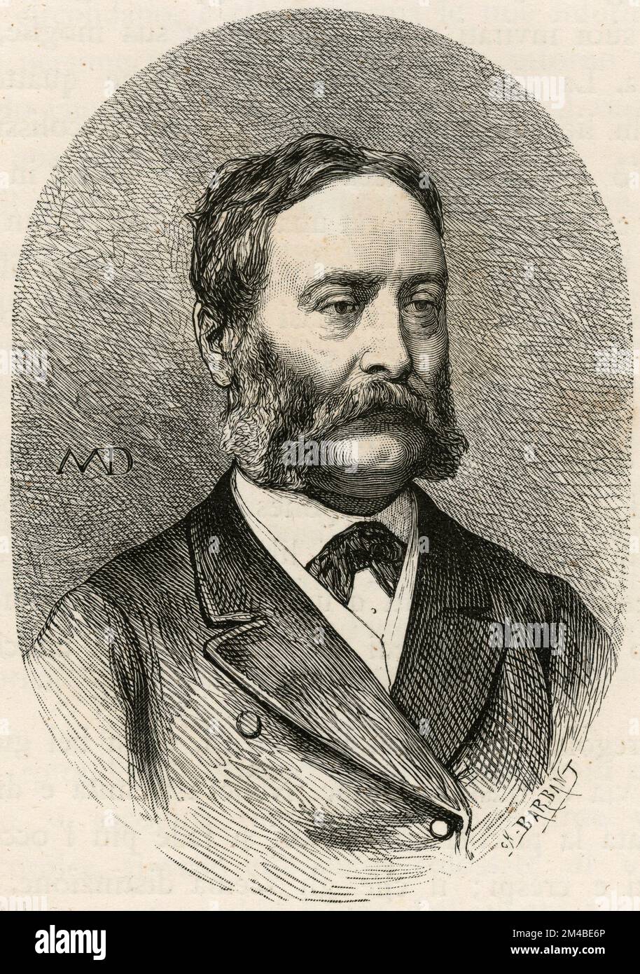 Porträt des britischen Diplomaten Francis Ottiwell Adams, Japan, Abbildung 1871 Stockfoto