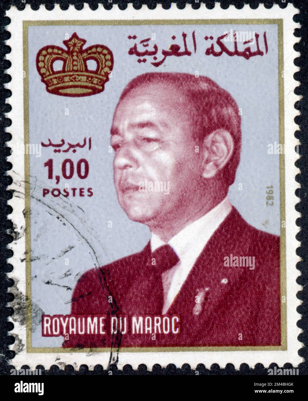 ROYAUME DU MAROC. POSTES. 1982. 1,00 Stockfoto