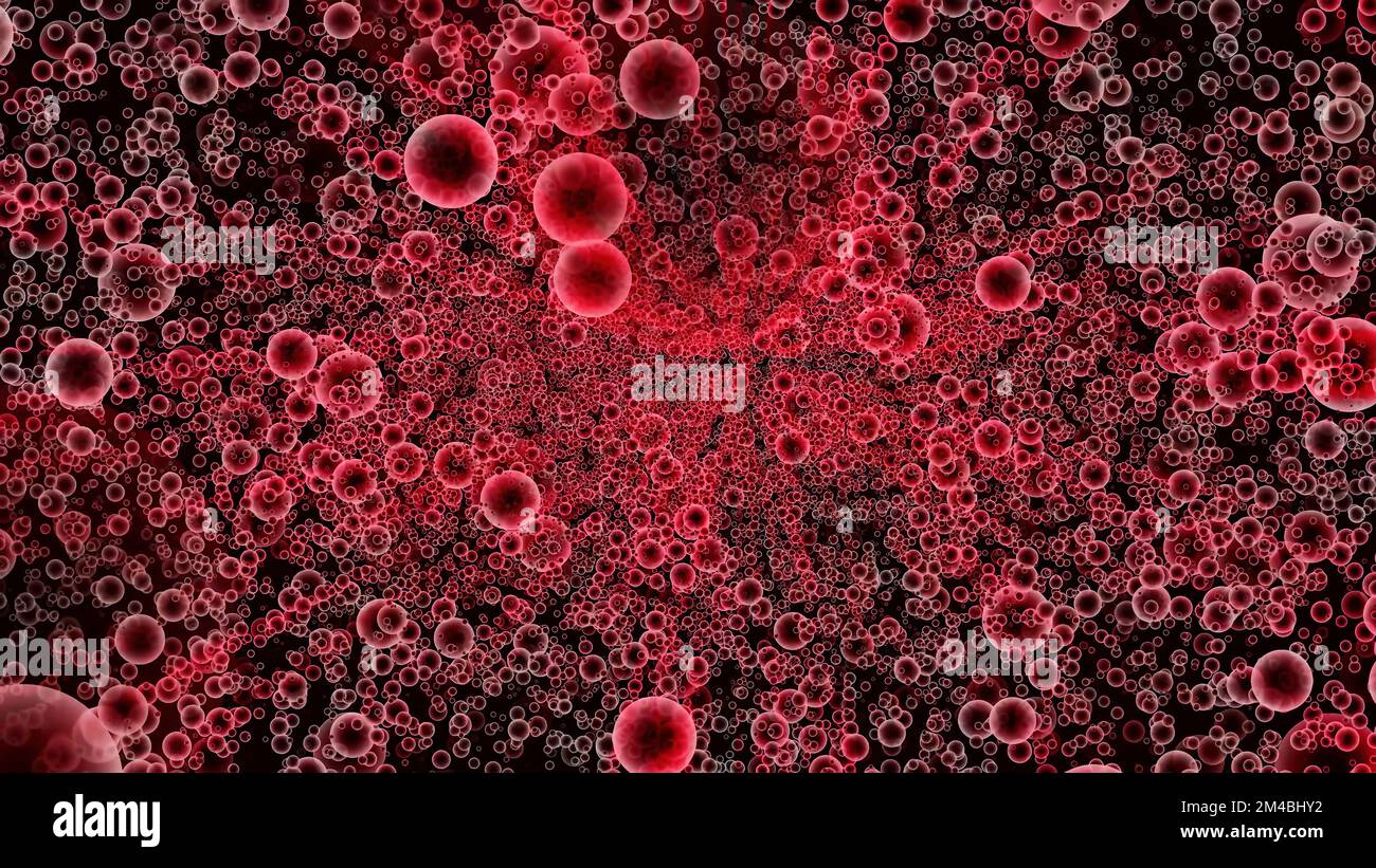 Abstrakter Hintergrund mit wunderschönen roten Ziceln. Stockfoto