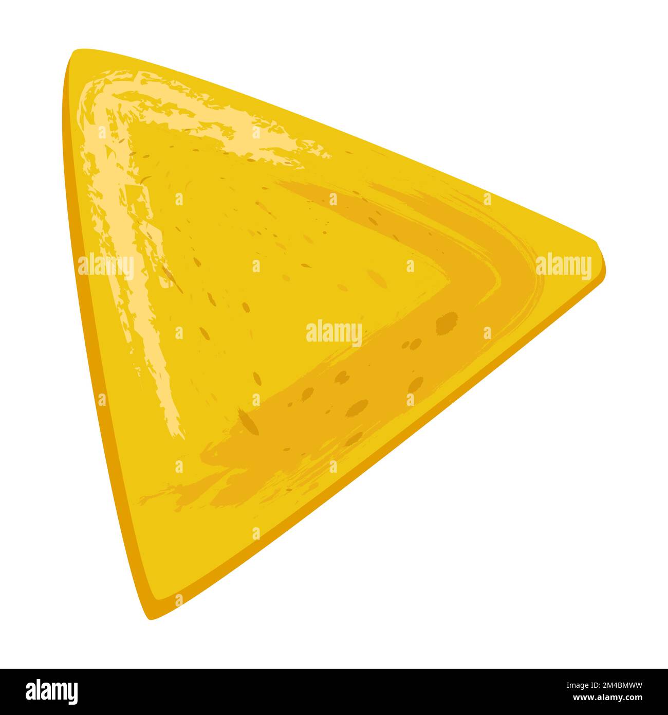 Tortilla-Chips oder Nachos Tortilla-Flachvektorsymbol für Apps und Websites. Stock Vektor