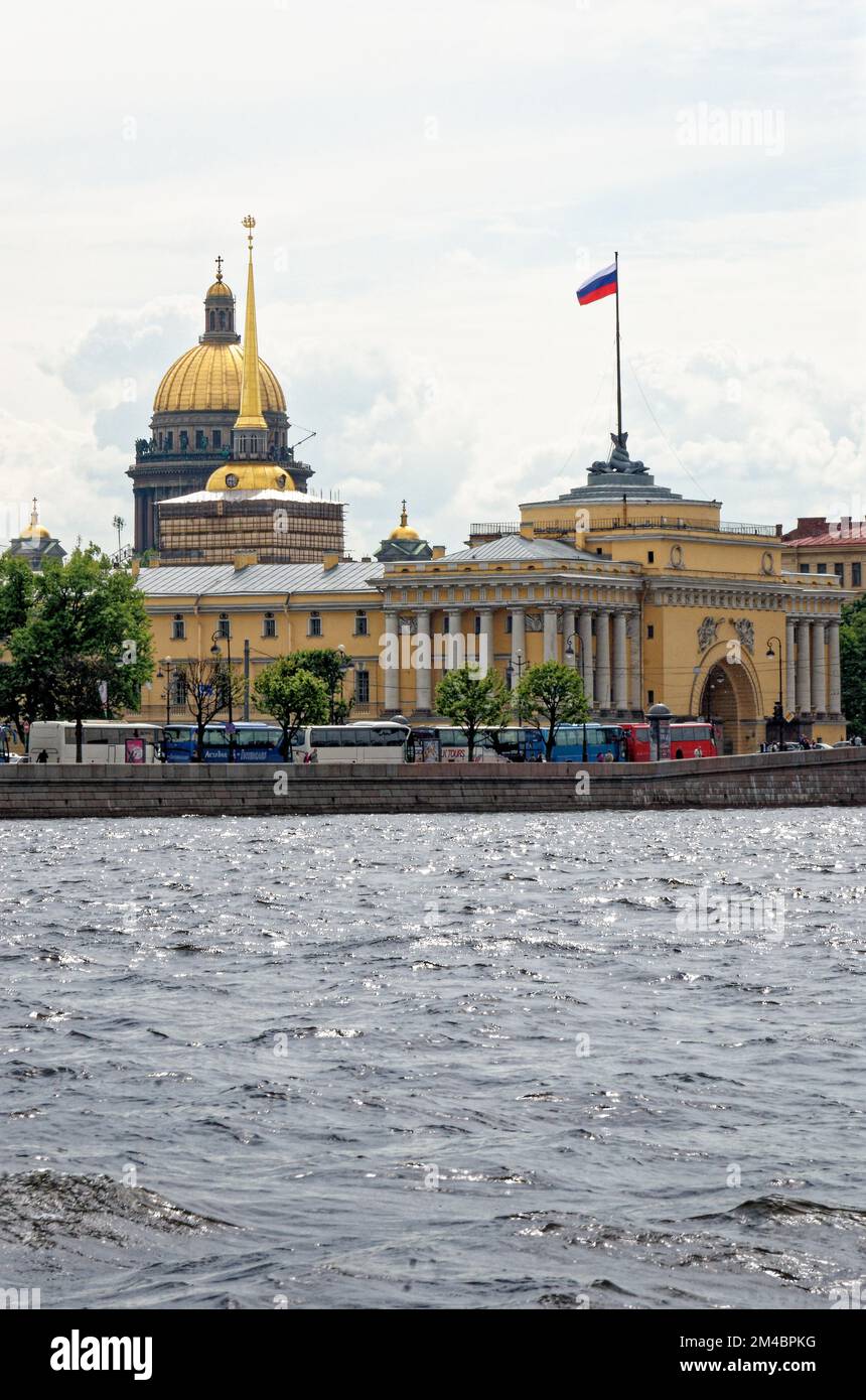 St. Isaak's Cathedral oder Isaakievskiy Sobor - große architektonische Wahrzeichen Kathedrale - in St. Petersburg, Nordwestviertel, Russland 24.. Juni Stockfoto