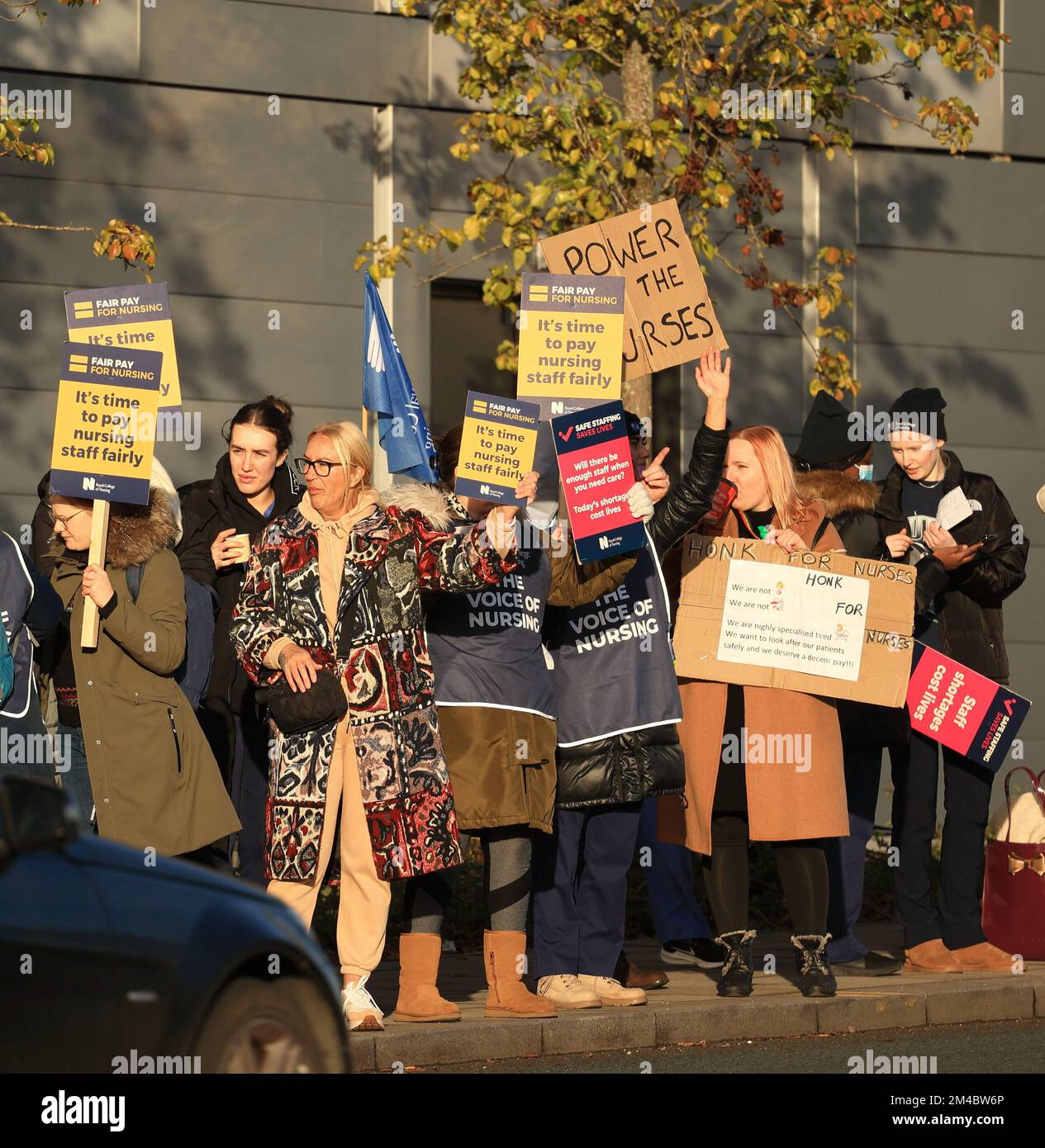 Schwestern Strike Stockfoto