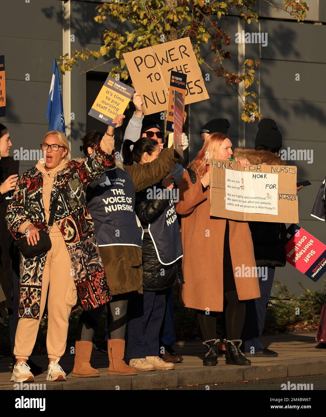 Schwestern Strike Stockfoto