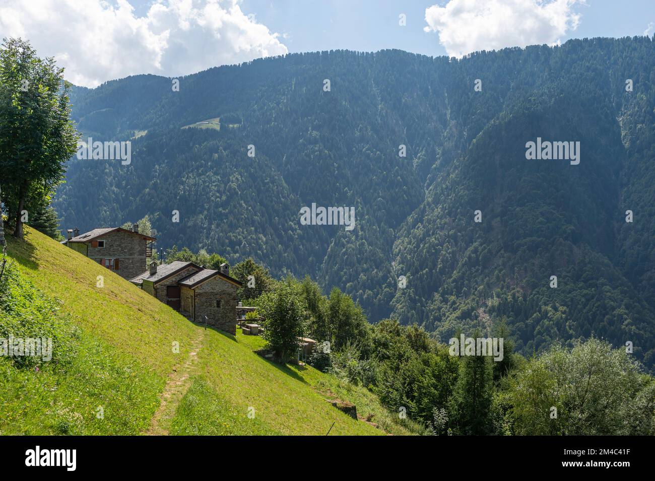 Kleines Dorf, albaredo, italien Stockfoto
