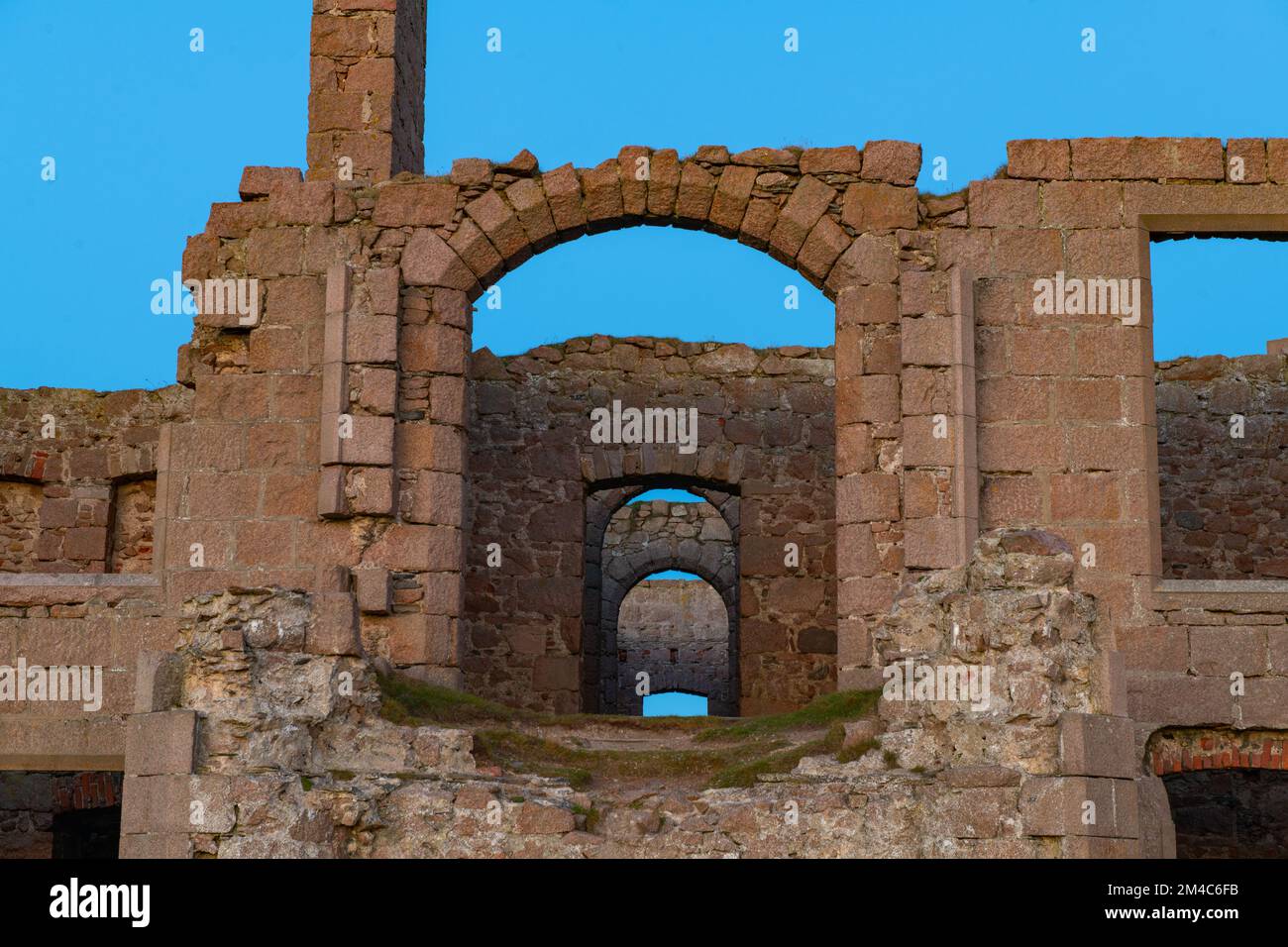 Slains Castle, Cruden Bay, Aberdeenshire, Schottland, UK Stockfoto