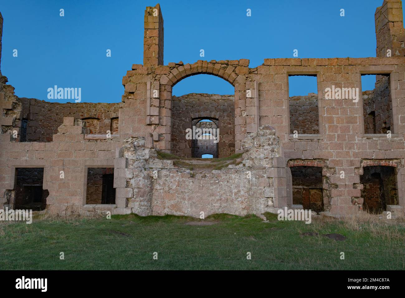 Slains Castle, Cruden Bay, Aberdeenshire, Schottland, UK Stockfoto