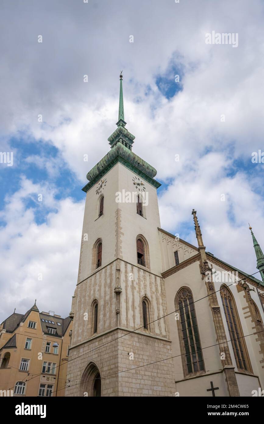 St. Jakobskirche - Brünn, Tschechische Republik Stockfoto