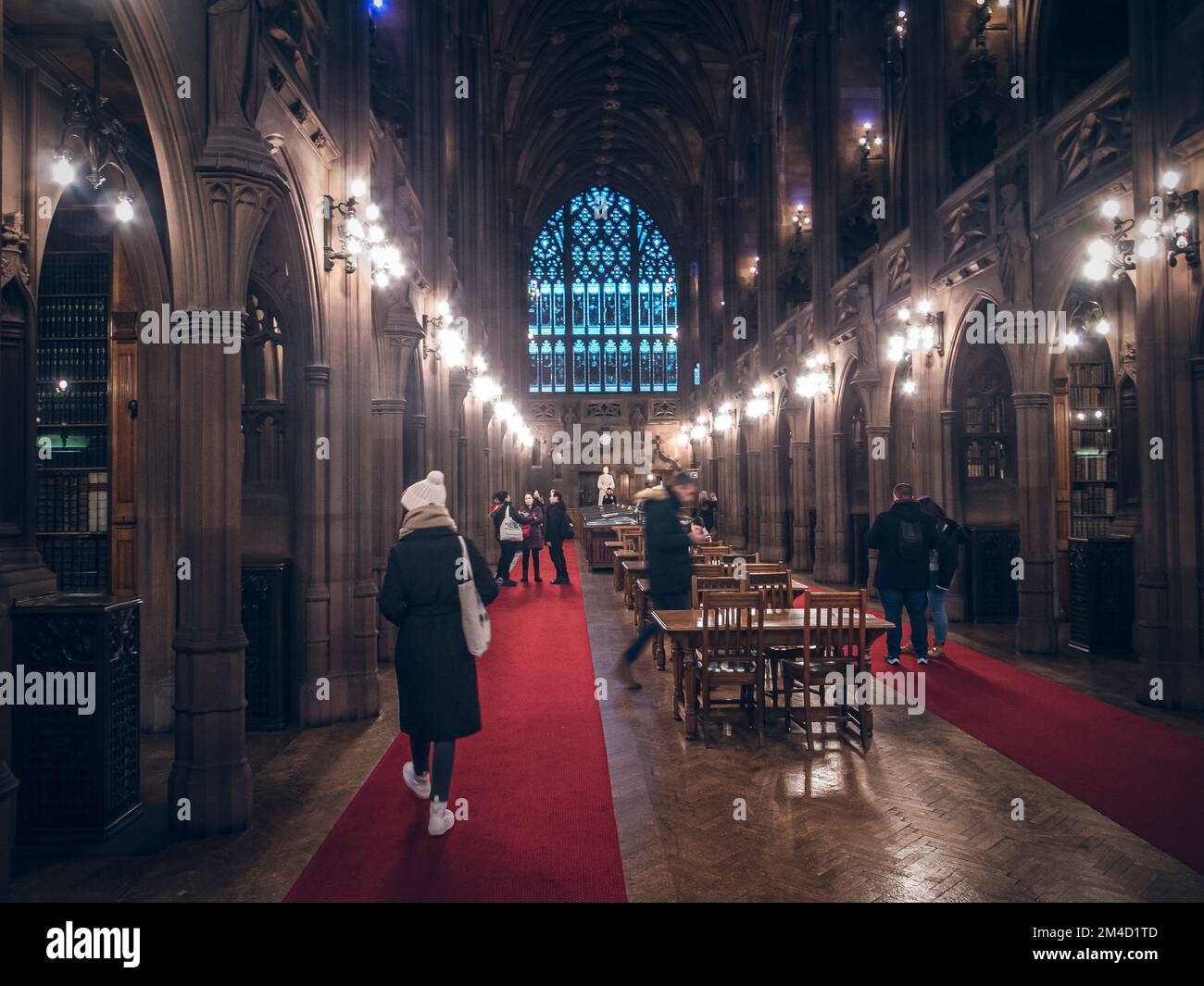 John Rylands Forschungsbibliothek, Manchester. Stockfoto