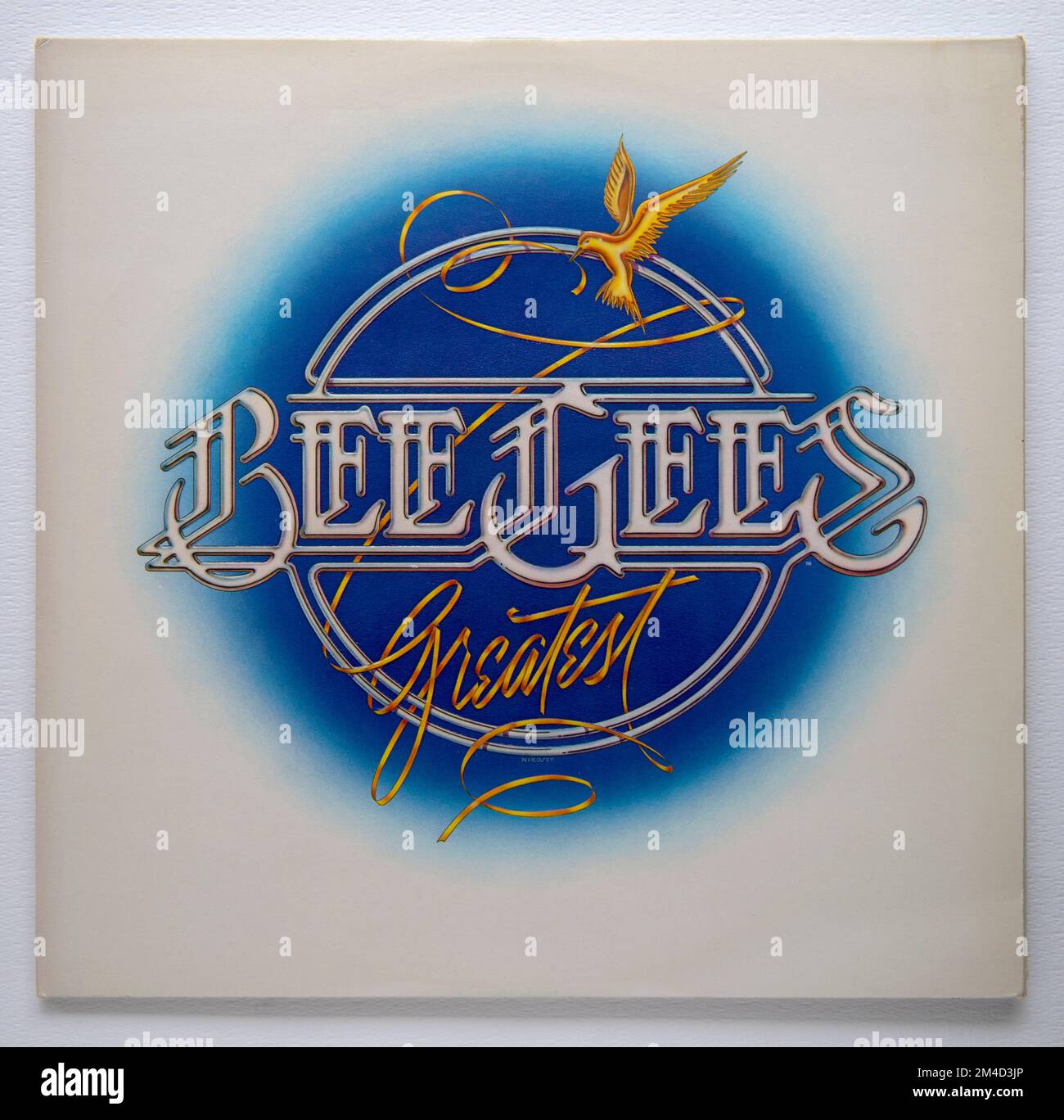 LP Cover von Bee Gees Greatest, ein zusammengestelltes Album über ihre Arbeit von 1975 bis 1979, das 1979 veröffentlicht wurde Stockfoto