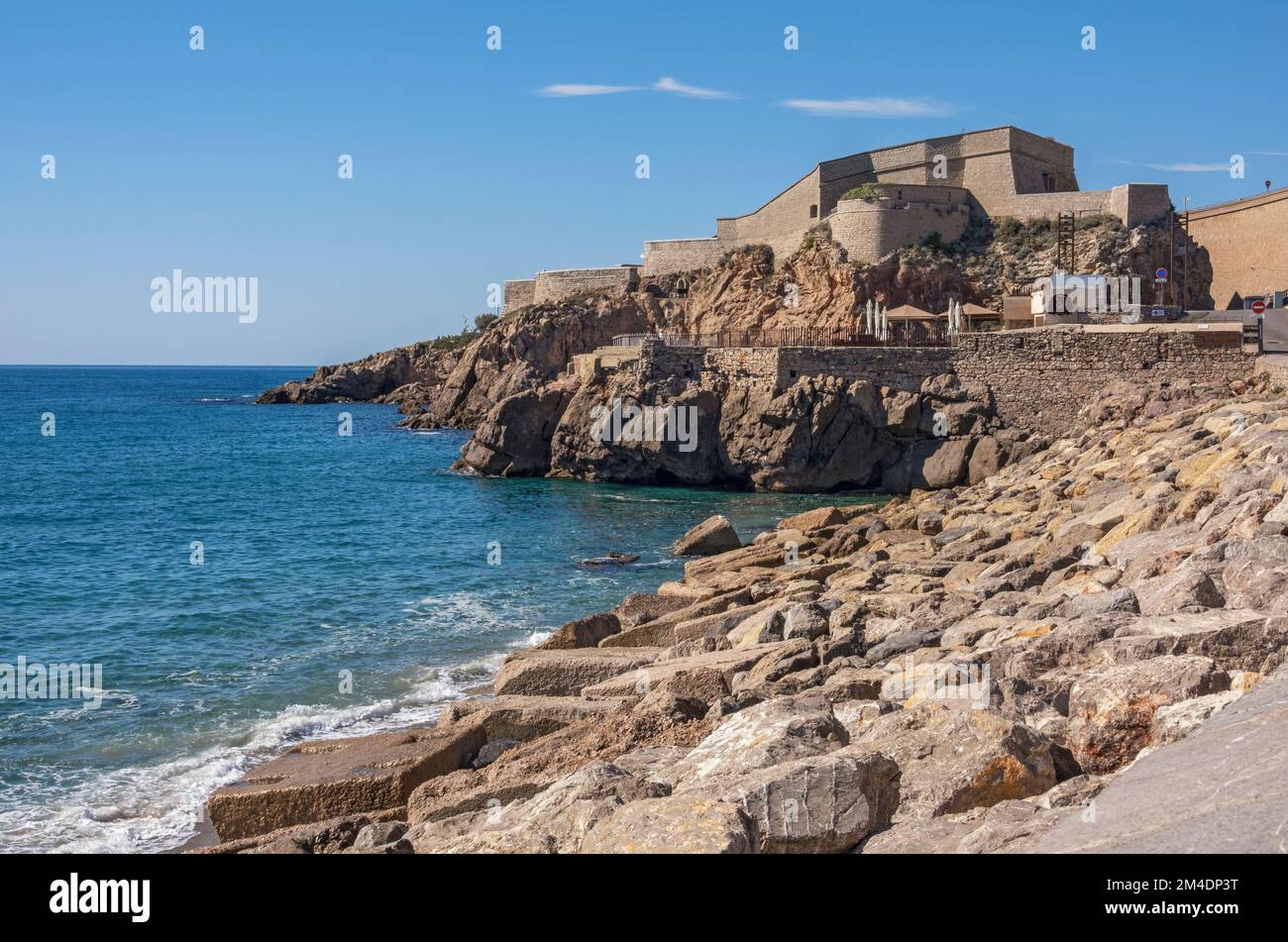 Frankreich, Sete, Cap de Sete, Theatre de la Mer, Außenansicht, in einer alten Festung gelegen Stockfoto