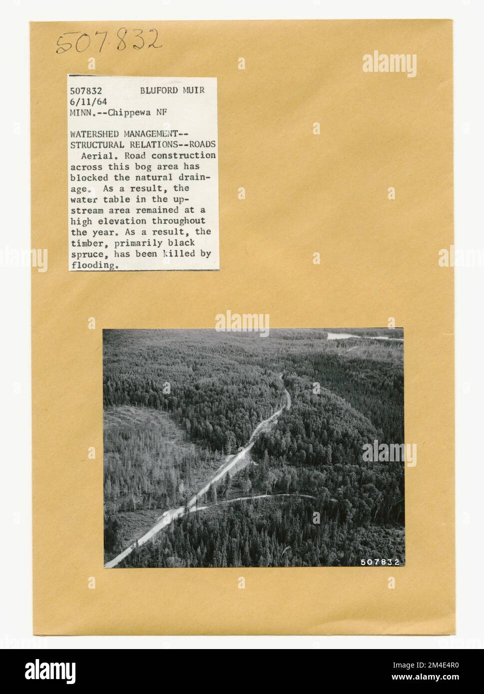 Watershed Management - Allgemein. Fotografien zu National Forests, Resource Management Practices, Personal sowie Kultur- und Wirtschaftsgeschichte Stockfoto