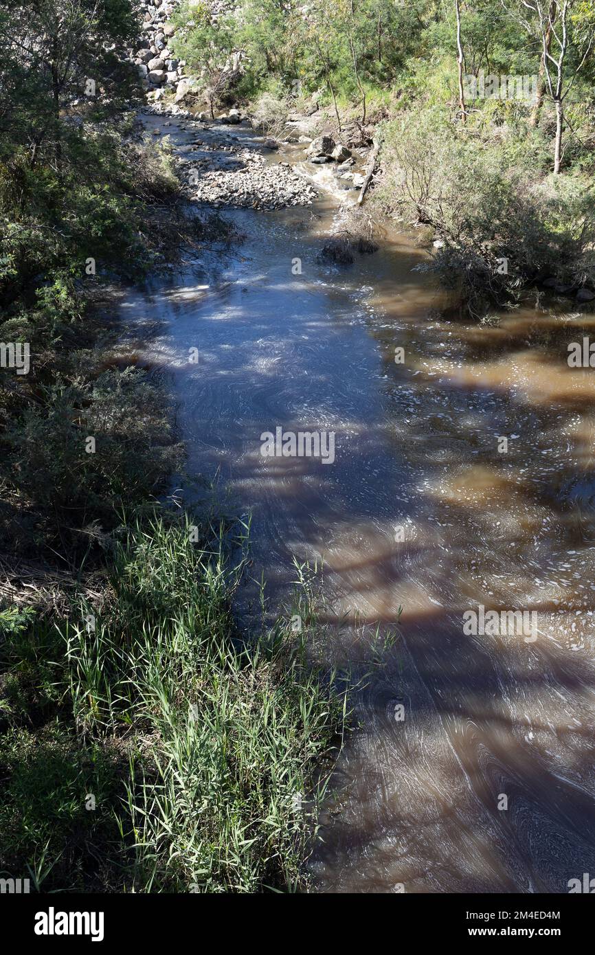 Der Plenty Gorge Park bietet eine große Auswahl an natürlichen und kulturellen Erlebnissen nur 20 km von Melbourne entfernt Stockfoto