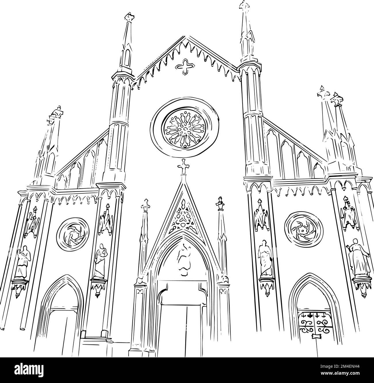 Gotische Kathedrale in turin, italien Stockfoto