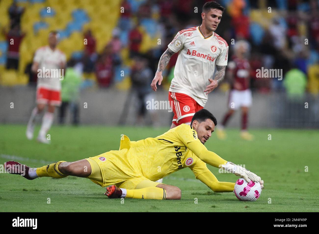 Rio de Janeiro, Brasilien, 5. Oktober 2022. Fußballtorwart Keiller vom Internacional Team, während des Spiels Flamengo x Internacional, für die Brazi Stockfoto