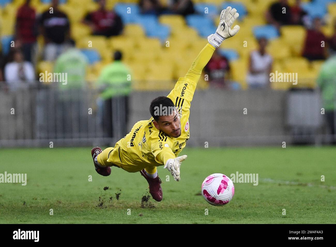 Rio de Janeiro, Brasilien, 5. Oktober 2022. Fußballtorwart Keiller vom Internacional Team, während des Spiels Flamengo x Internacional, für die Brazi Stockfoto
