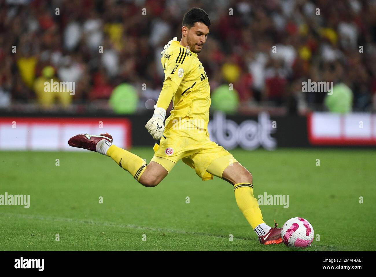 Rio de Janeiro, Brasilien, 5. Oktober 2022. Fußballtorwart Keiller vom Internacional Team, während des Spiels Flamengo x Internacional, für die Brazi Stockfoto