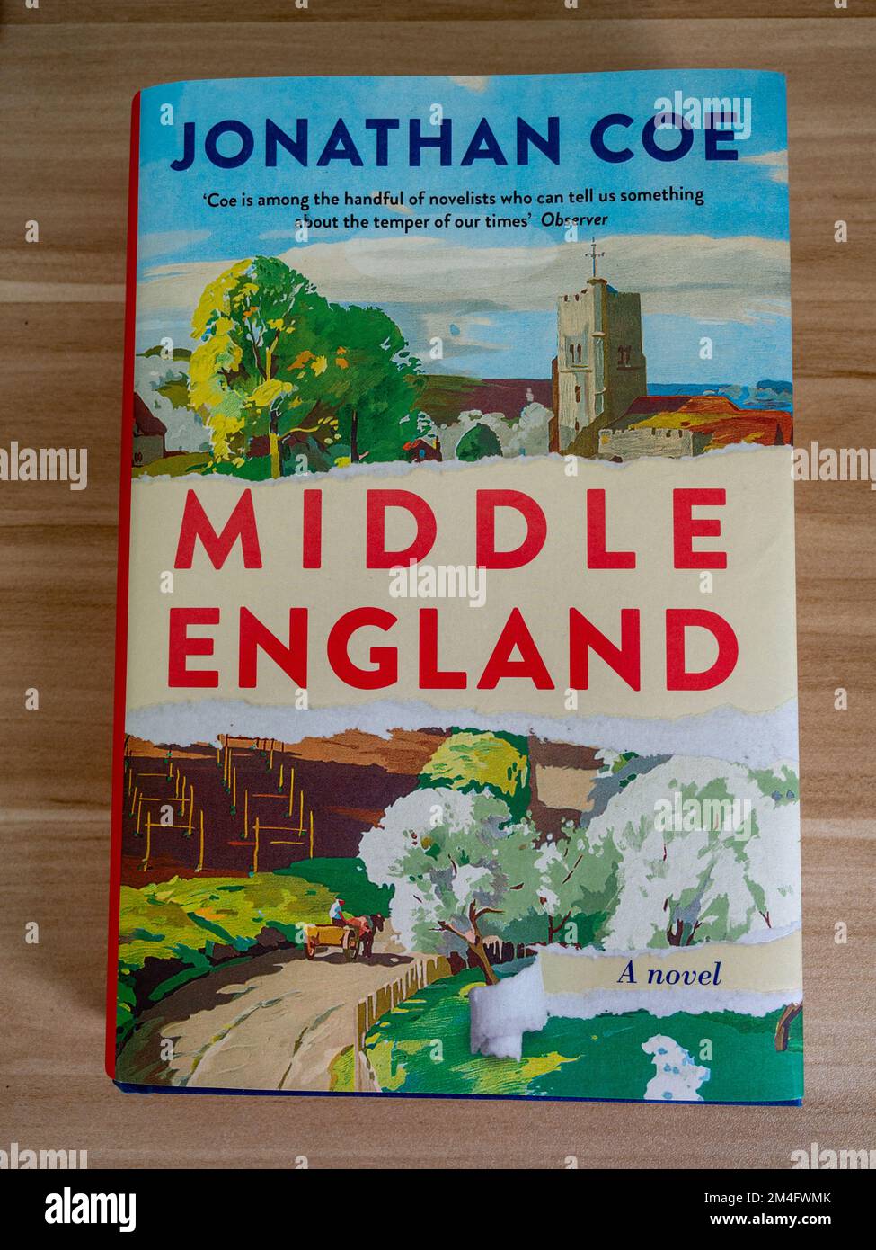 Foto von Mittelengland, ein Roman des englischen Autors Jonathan Coe, veröffentlicht 2018 Stockfoto