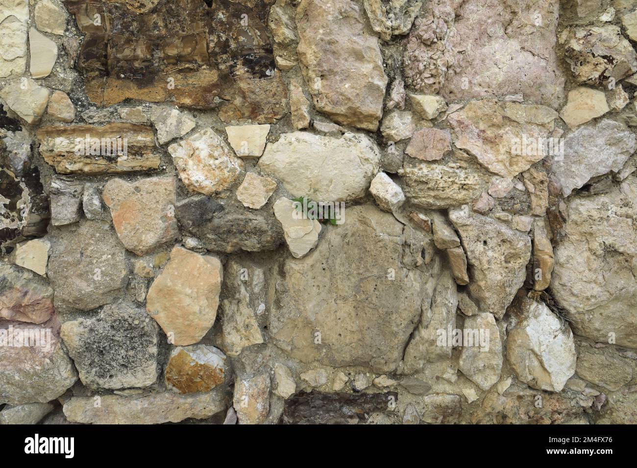 Details aus Steinarbeiten am Monumental Gateway in der Zitadelle, Amman City, Jordanien, Naher Osten Stockfoto