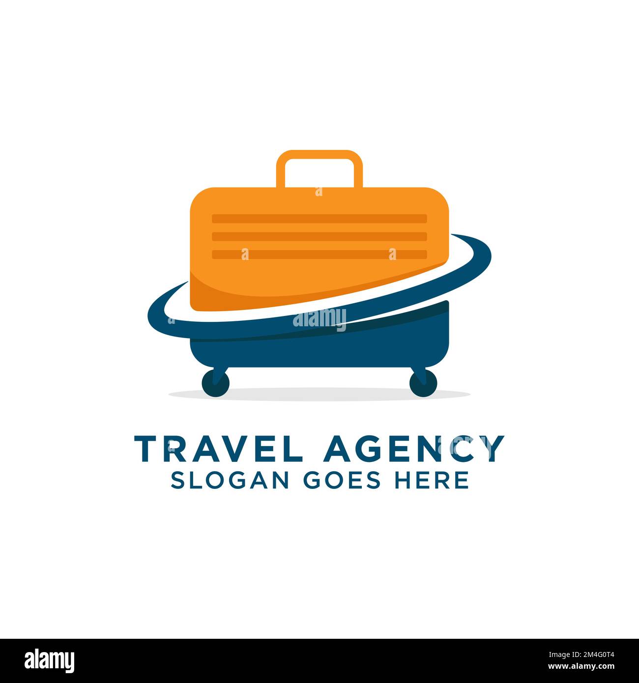 Logo des Reisebüros, ideal für Urlaub, Tourismus, Reise, Vektordarstellung Stock Vektor