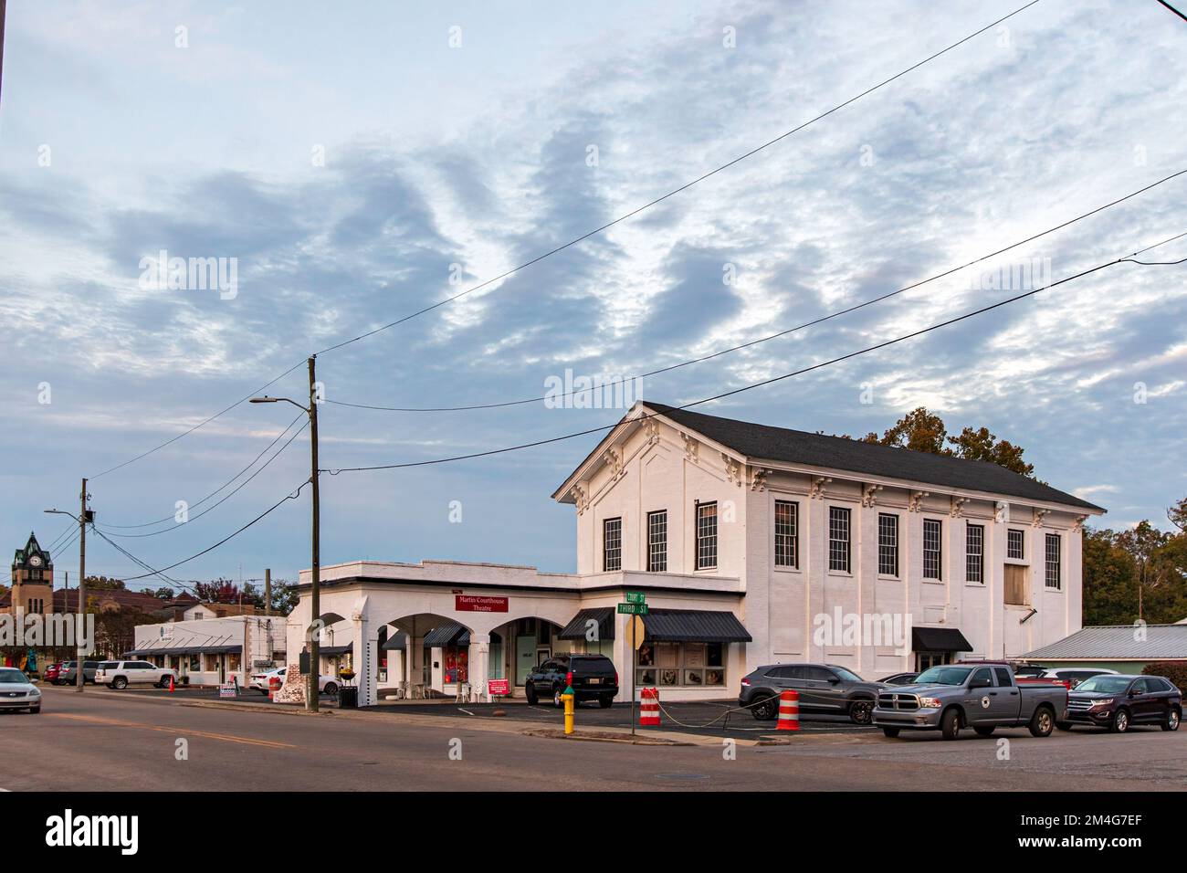 Prattville, Alabama, USA – Okt. 28, 2022: Das Old Autauga County Courthouse, erbaut von George Littlefield Smith um 1870, als der Bezirkssitz verschoben wurde Stockfoto