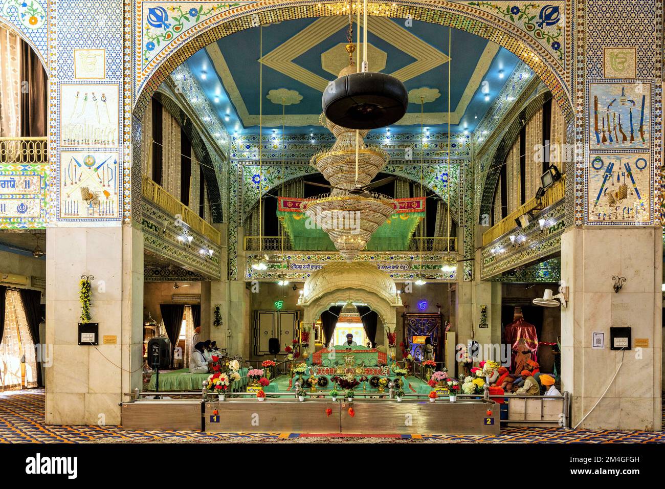 Gurudwara Paonta Sahib, Bezirk Sirmaur, Himachal Pradesh, Indien Stockfoto