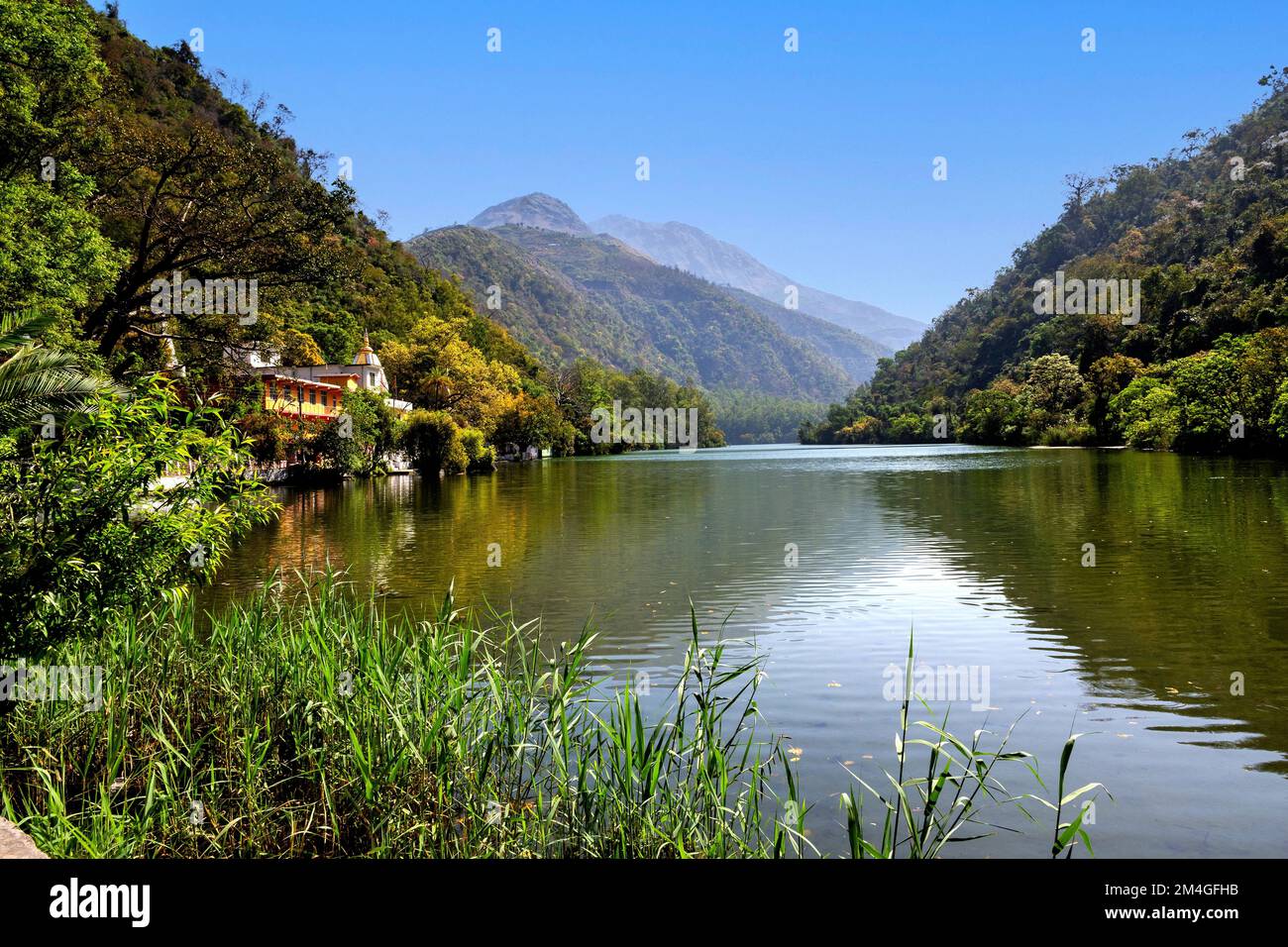 Mata Renuka Ji Tempel, Renuka See, Sirmour Viertel, Himachal Pradesh, Indien Stockfoto