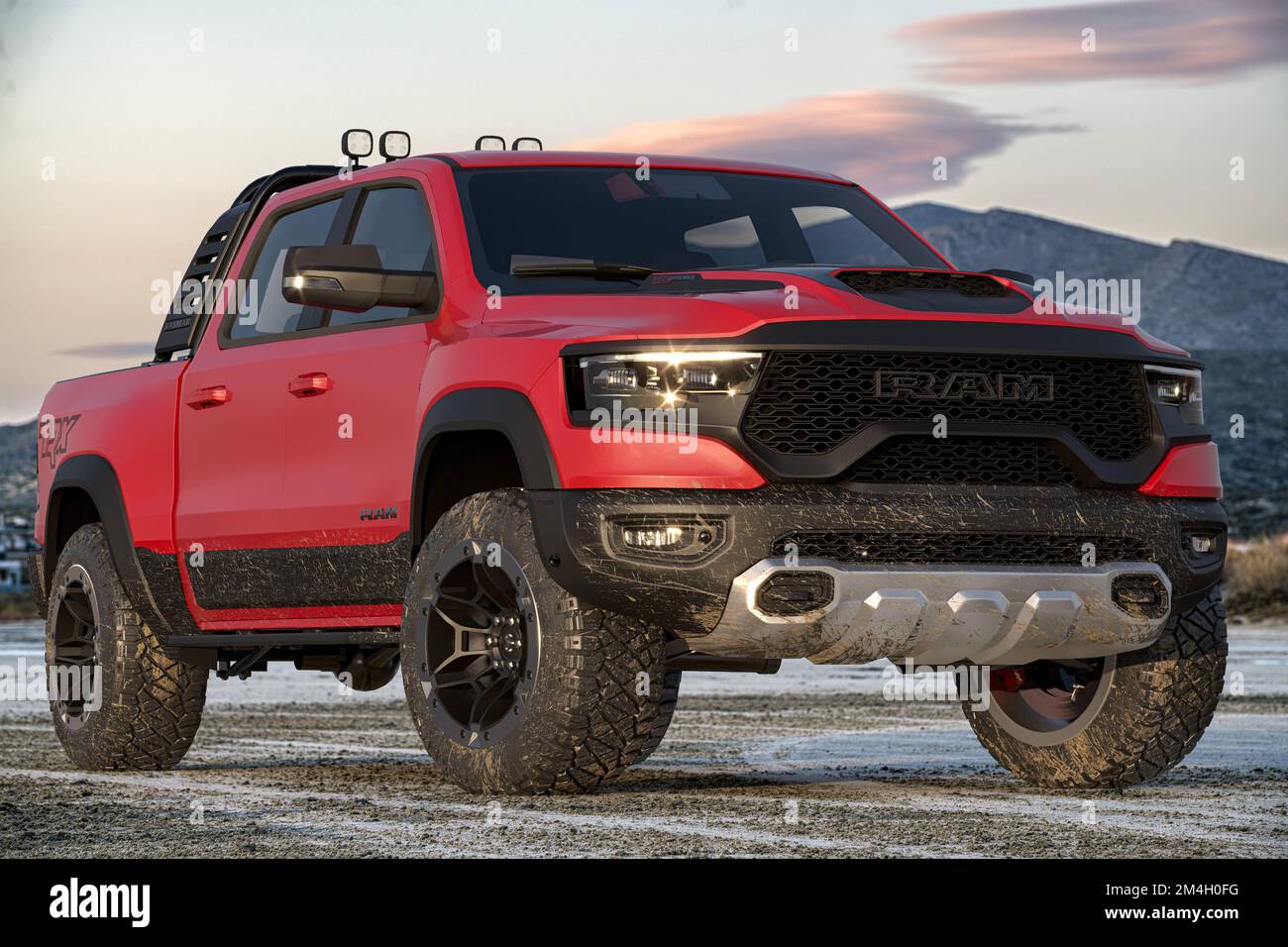 RAM TRX – der leistungsstärkste Pickup-Lkw der Welt Stockfoto
