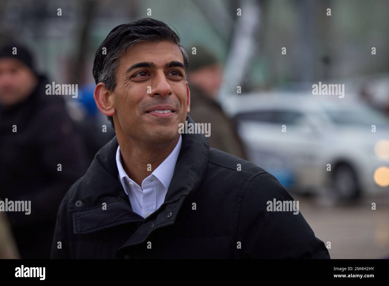 KIEW, UKRAINE - 19. November 2022 - der ukrainische Präsident Volodymyr Zelenskyy trifft sich mit dem britischen Premierminister Rishi Sunak in Kiew, Ukraine. Es Stockfoto