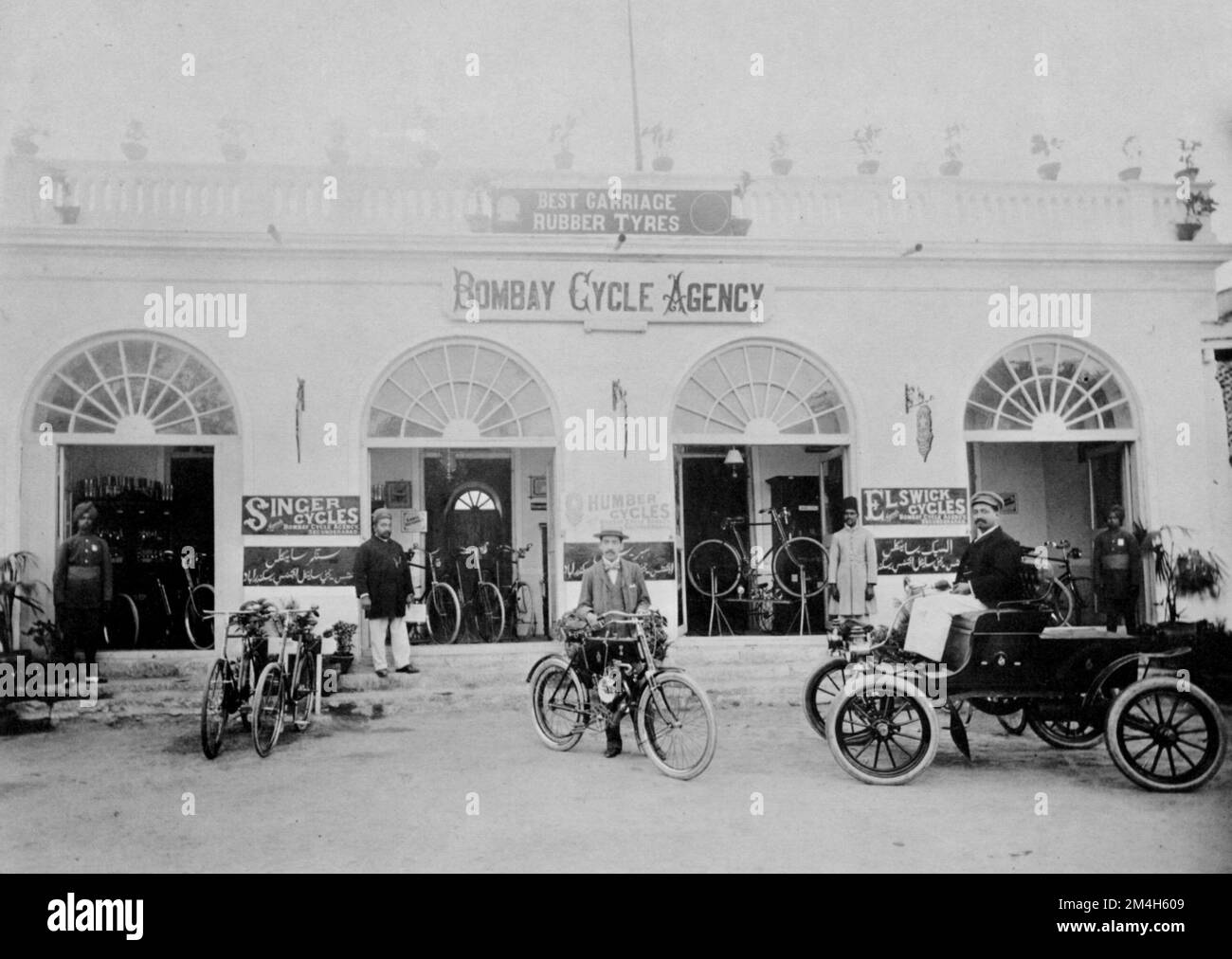 Raja Deen Dayal - Bombay Cycle Agency - 1904 Stockfoto