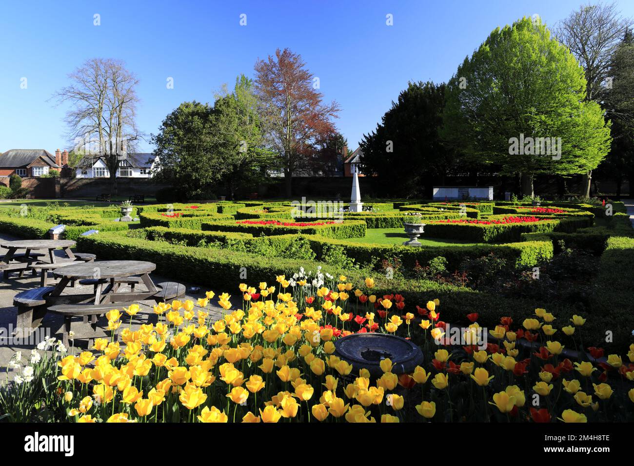 Ayscoughfee Hall and Gardens; Spalding Town; Lincolnshire; England; UK Stockfoto