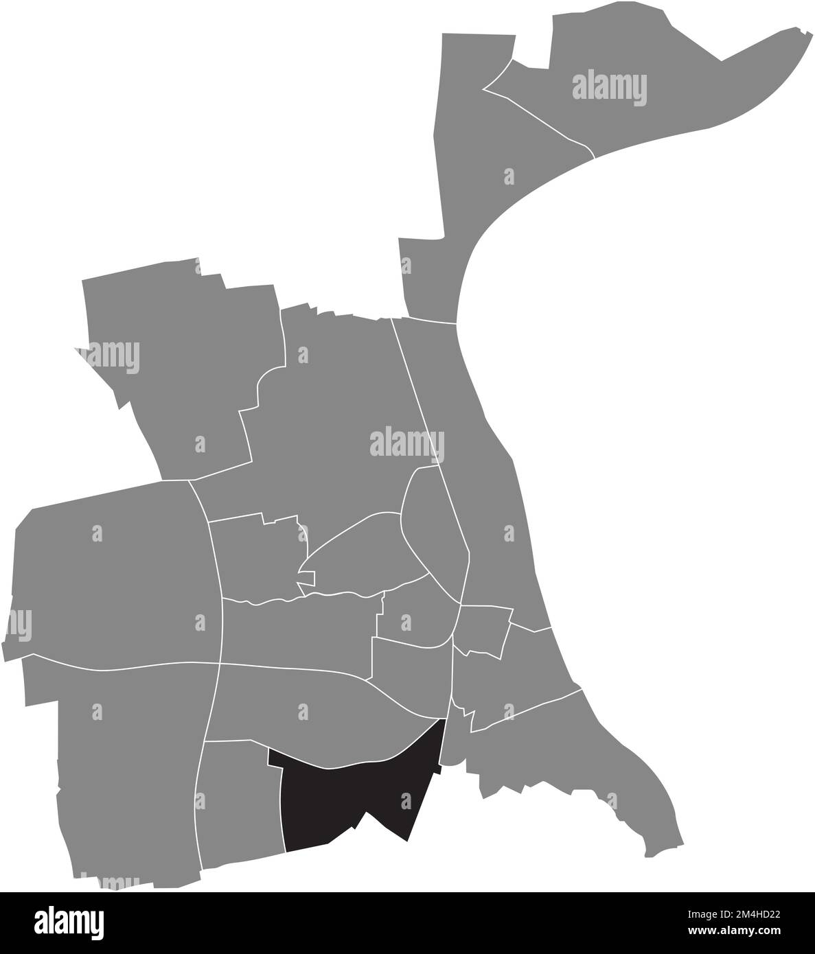 Ortungskarte des WEINSHEIM-VIERTELS, WÜRMER Stock Vektor