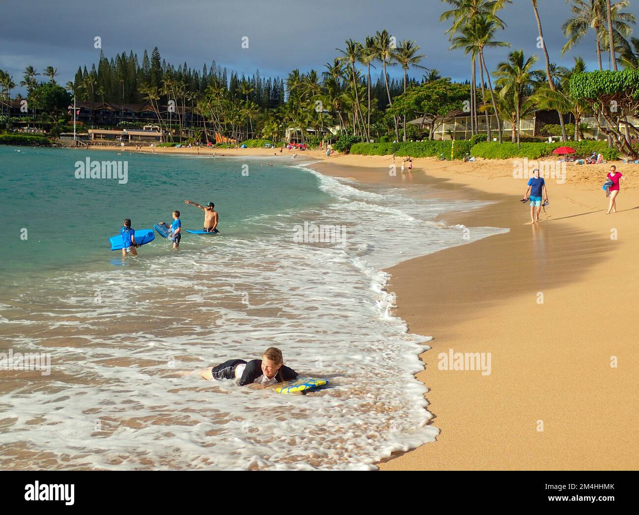 Napili Bay Beach, Maui, Hawaii. Stockfoto