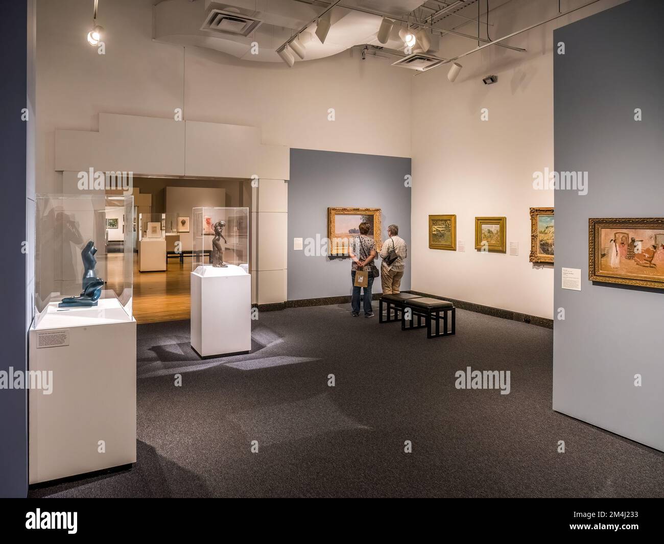 Interion des Samuel P. Harn Museum of Art in Gainesville, Florida, USA Stockfoto