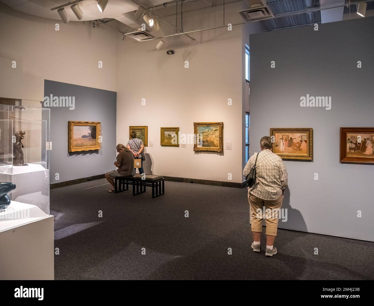 Interion des Samuel P. Harn Museum of Art in Gainesville, Florida, USA Stockfoto